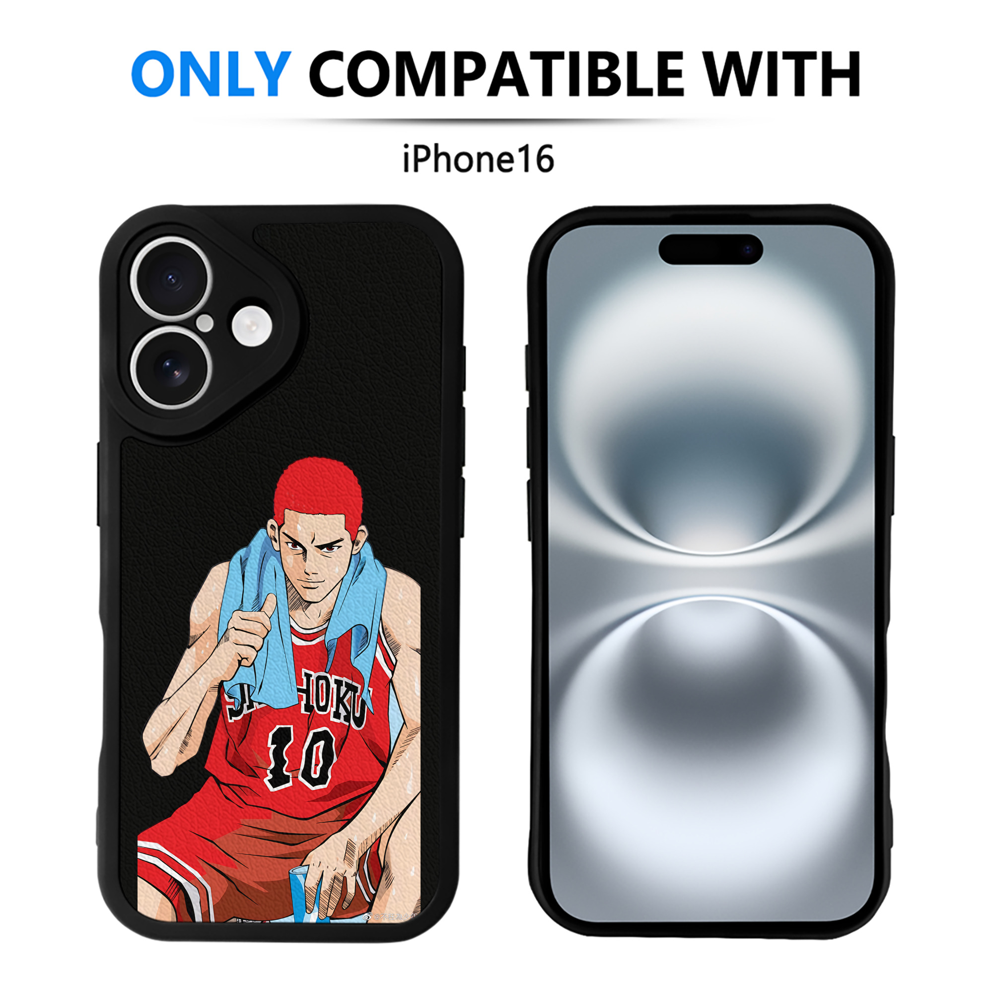 （画像用） SLAM DUNK／スラムダンク 【iPhone 16シリーズ対応】シリコンスマホケース（レザー調） 材質：シリコン